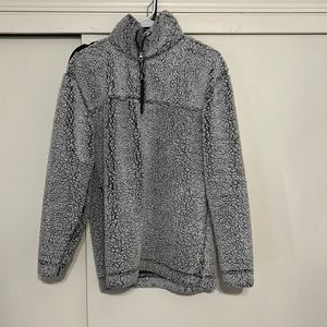 Fuzzy quarter zip